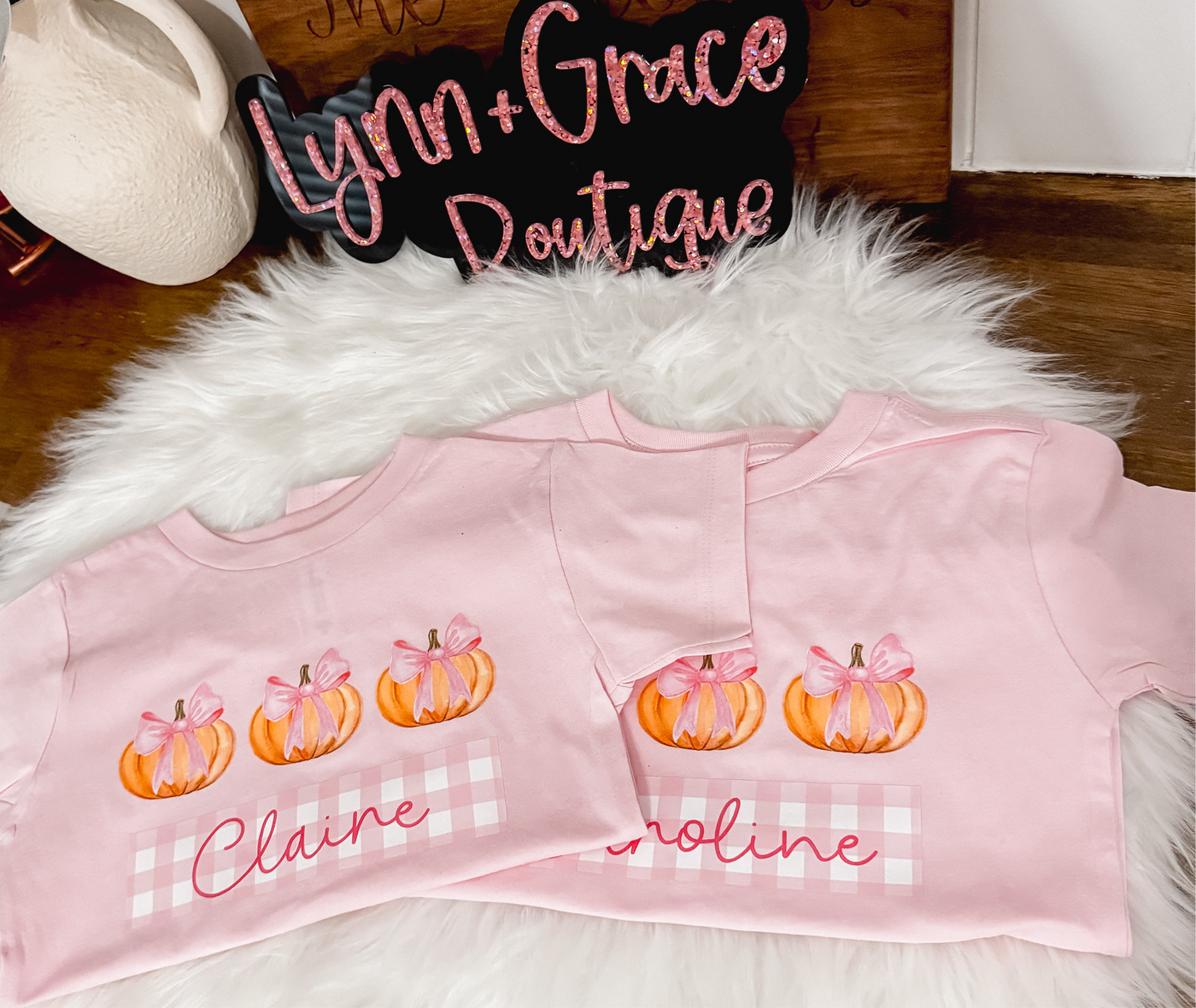 Custom Girls Pumpkin Tee