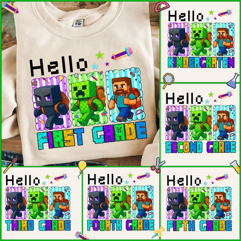 Minecraft Back to School Tee