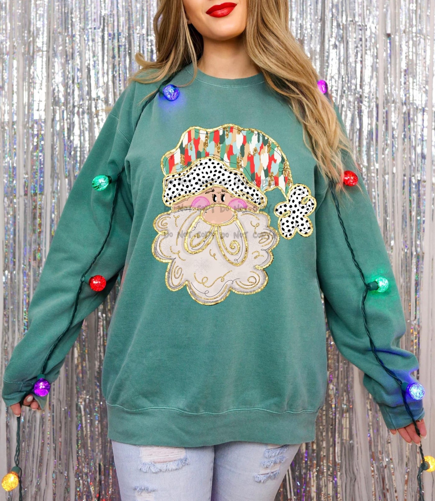 Pastel Brushstroke Santa