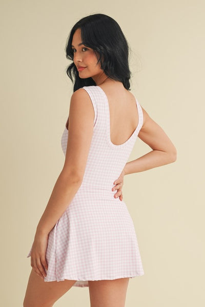 Gingham Pink Active Dress