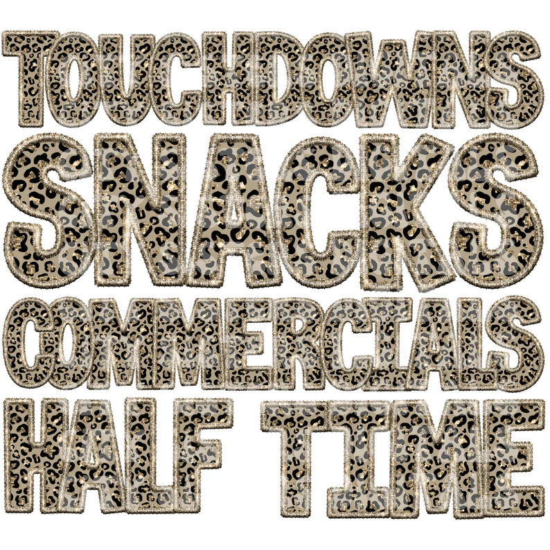 Touchdowns Snacks Halftime Tee