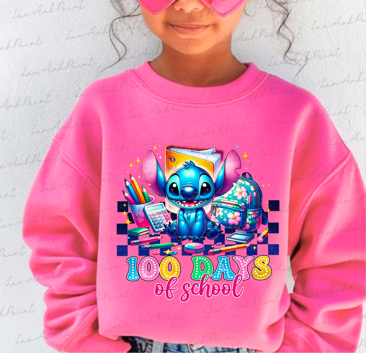 100 Days of School Stitch Tee