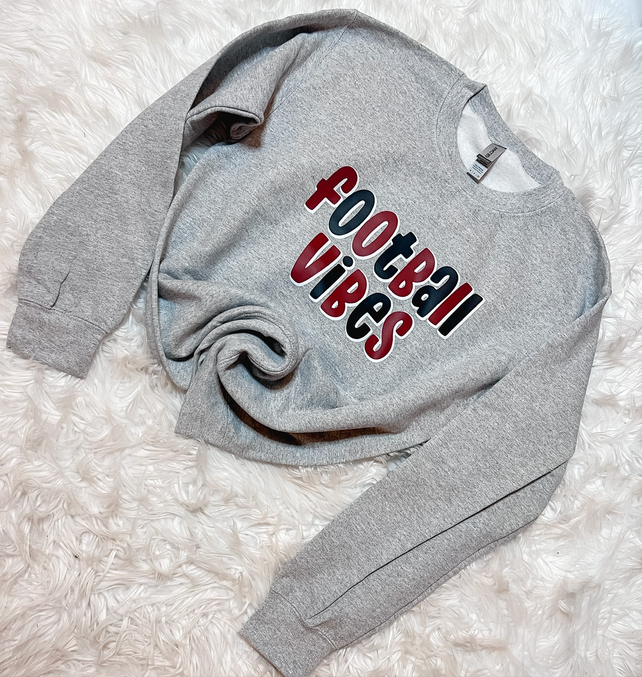 Football Vibes Sweater Oilers Colors