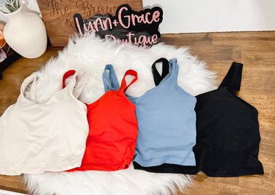 Padded Butter Soft Crop Top
