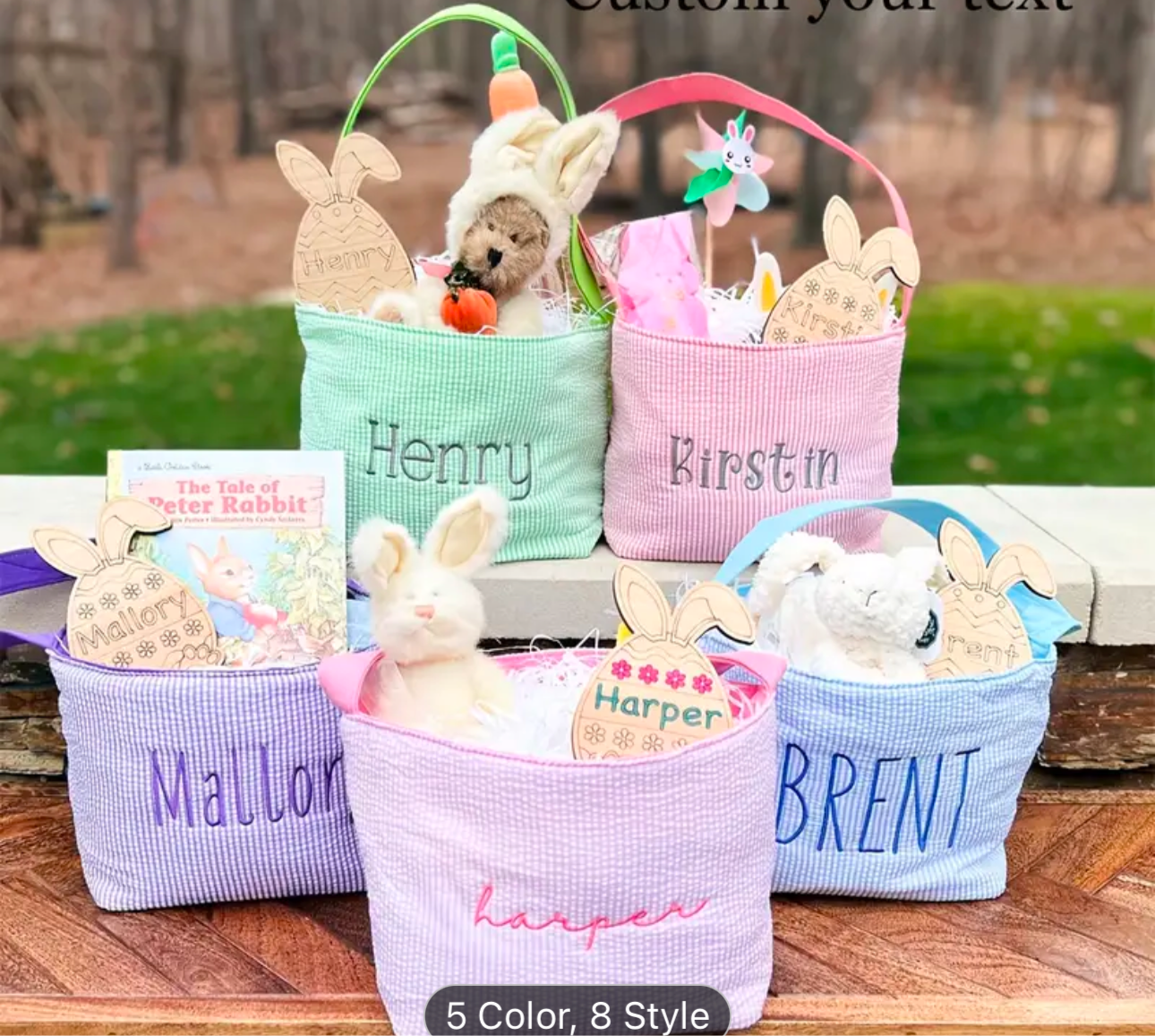 Personalized Easter Baskets Embroidered!