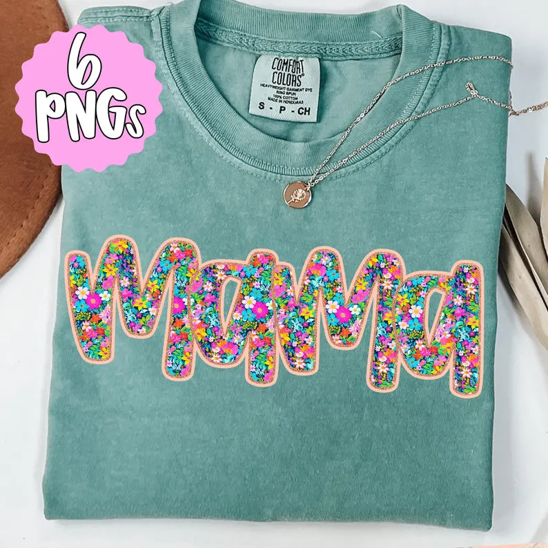 Mama Pastel Floral Tee