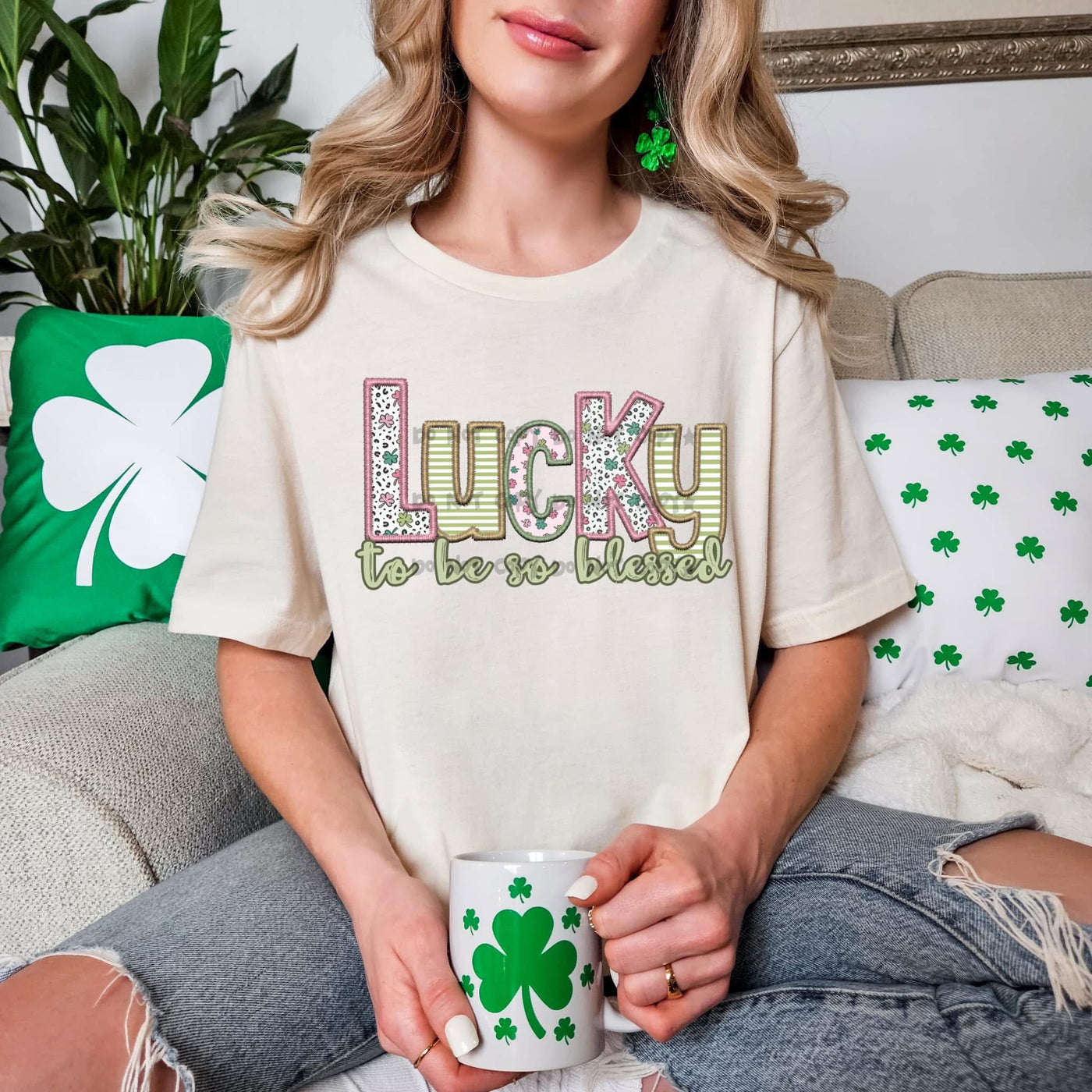 *SPECIAL* Lucky to be Blessed Tee