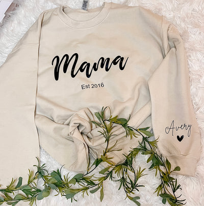 Personalized Mama Sweater