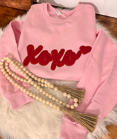 XOXO Chenille Patch Sweater