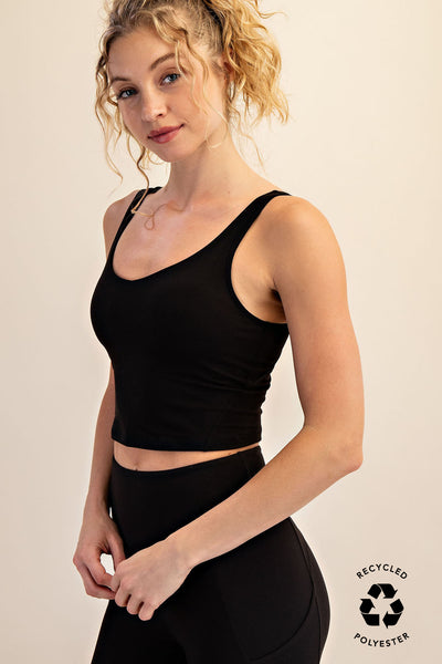 Padded Butter Soft Crop Top