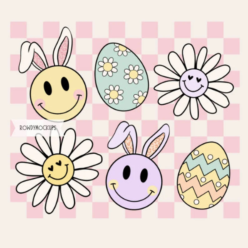 Checkered Easter Tee