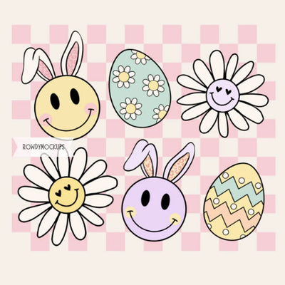 Checkered Easter Tee