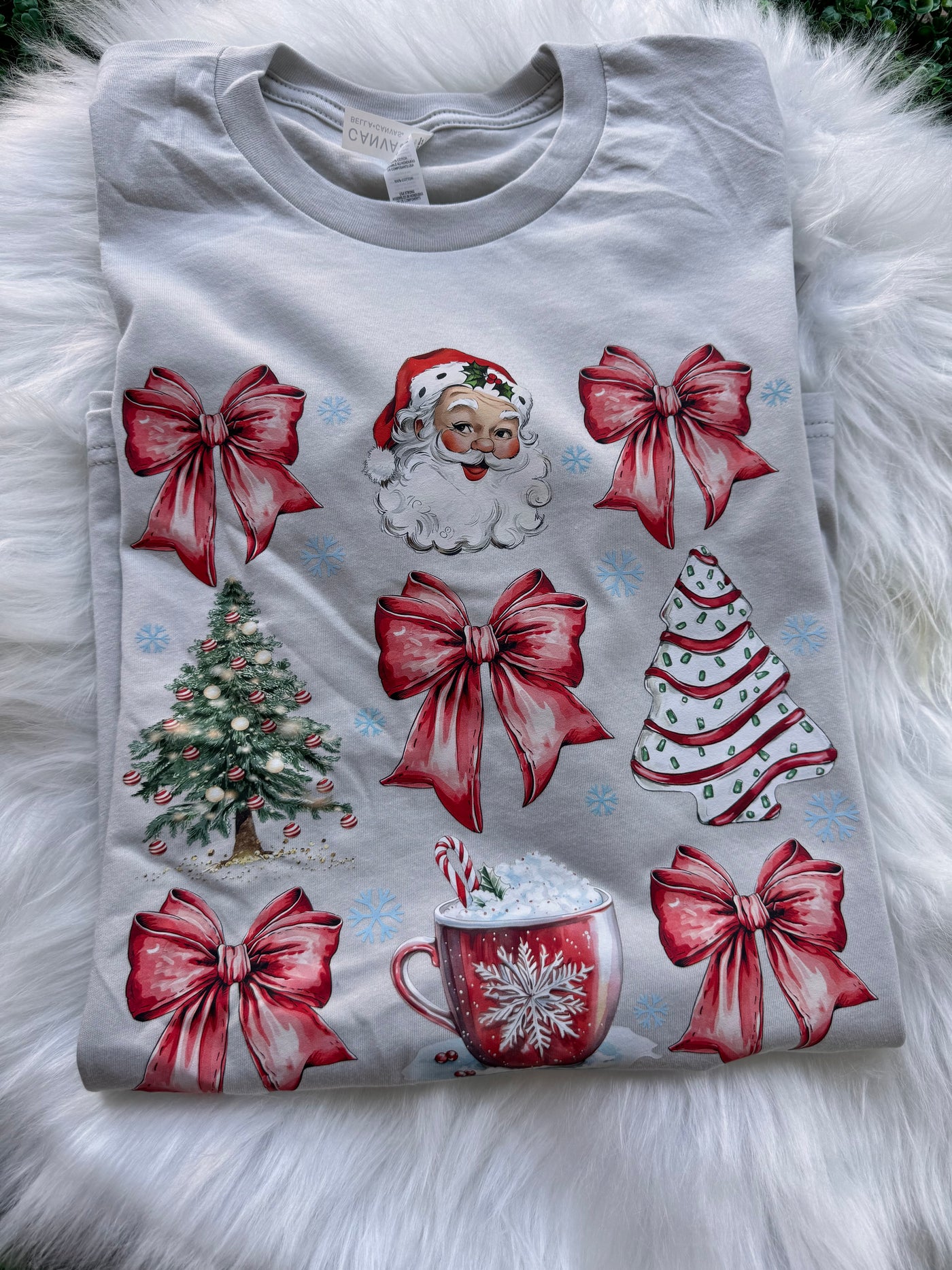 Santa Coquette Bows Tee