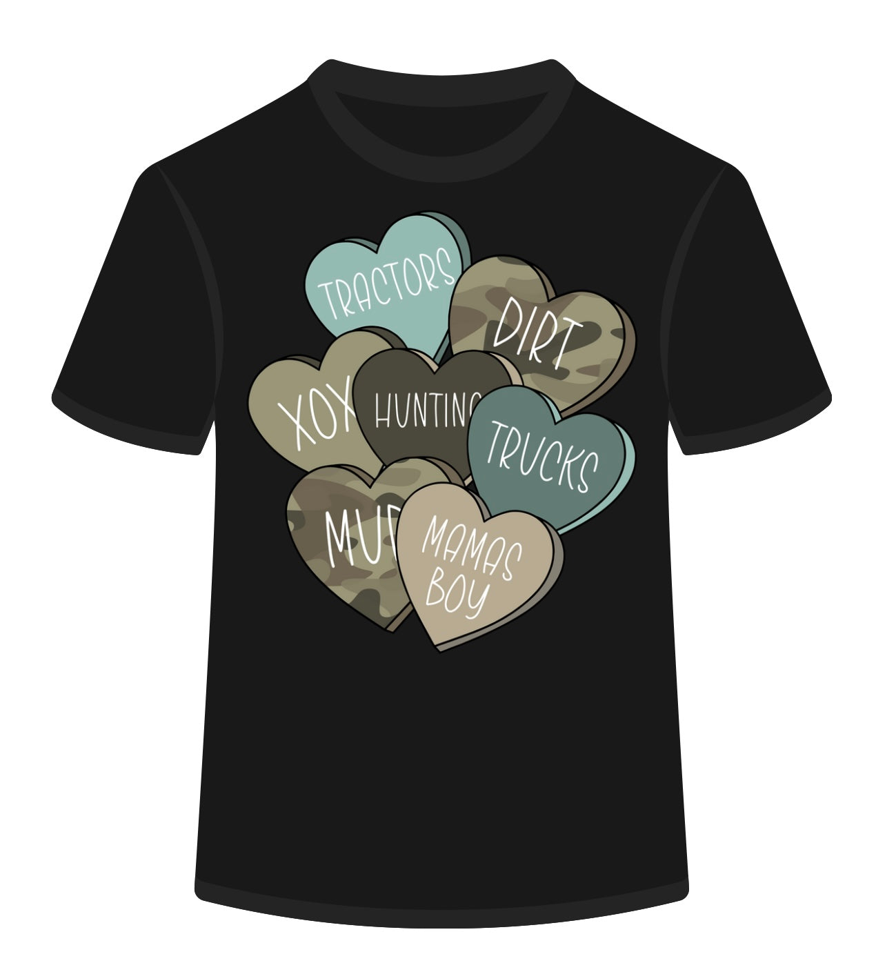 *SPECIAL* Boy Themed Convo Hearts YOUTH