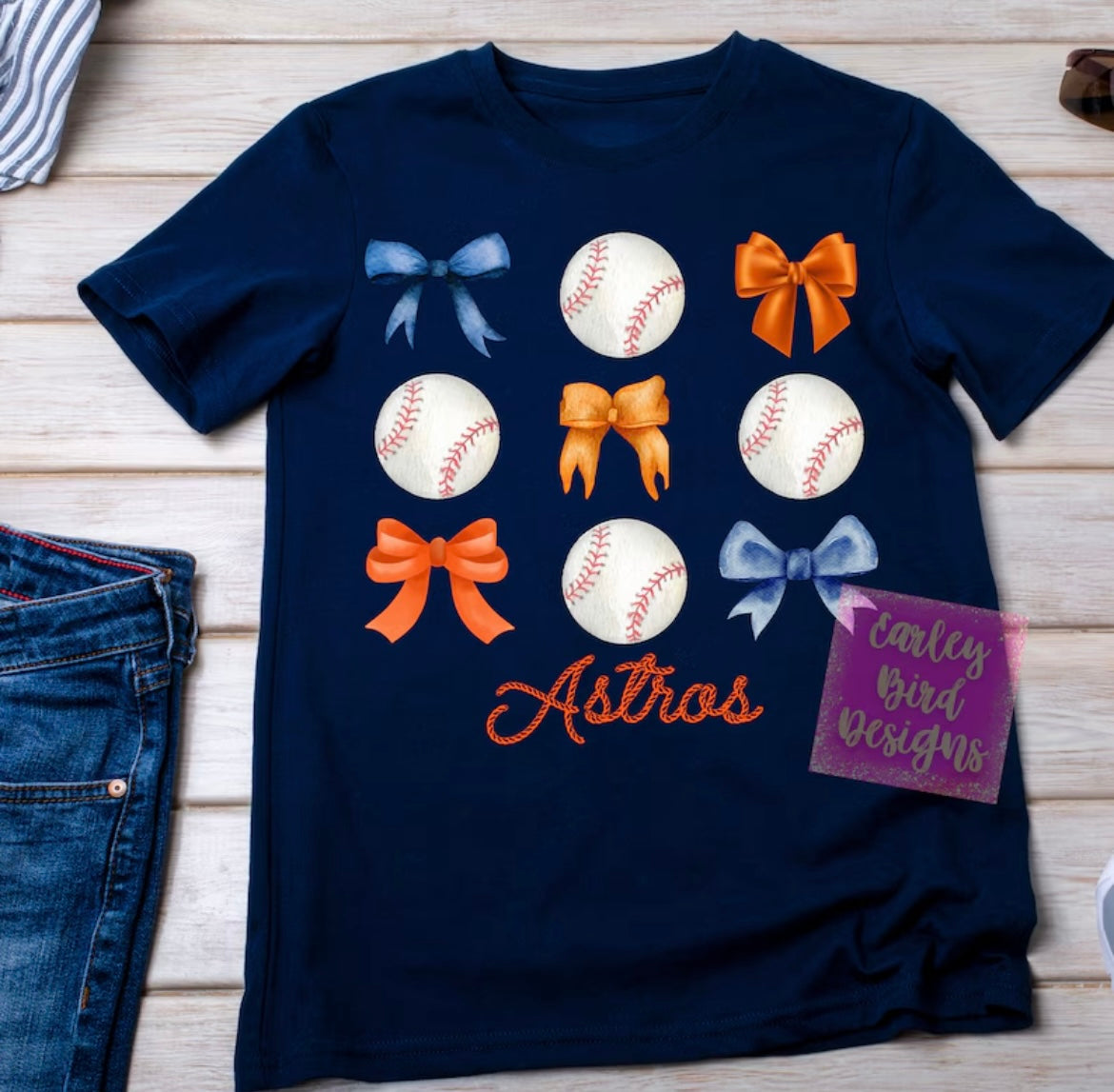 Astros Coquette Tee