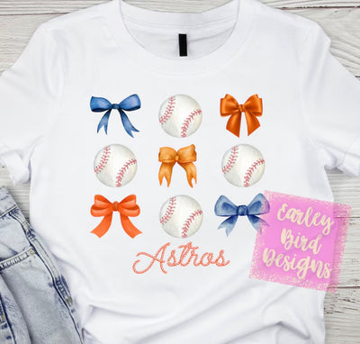 Astros Coquette Tee