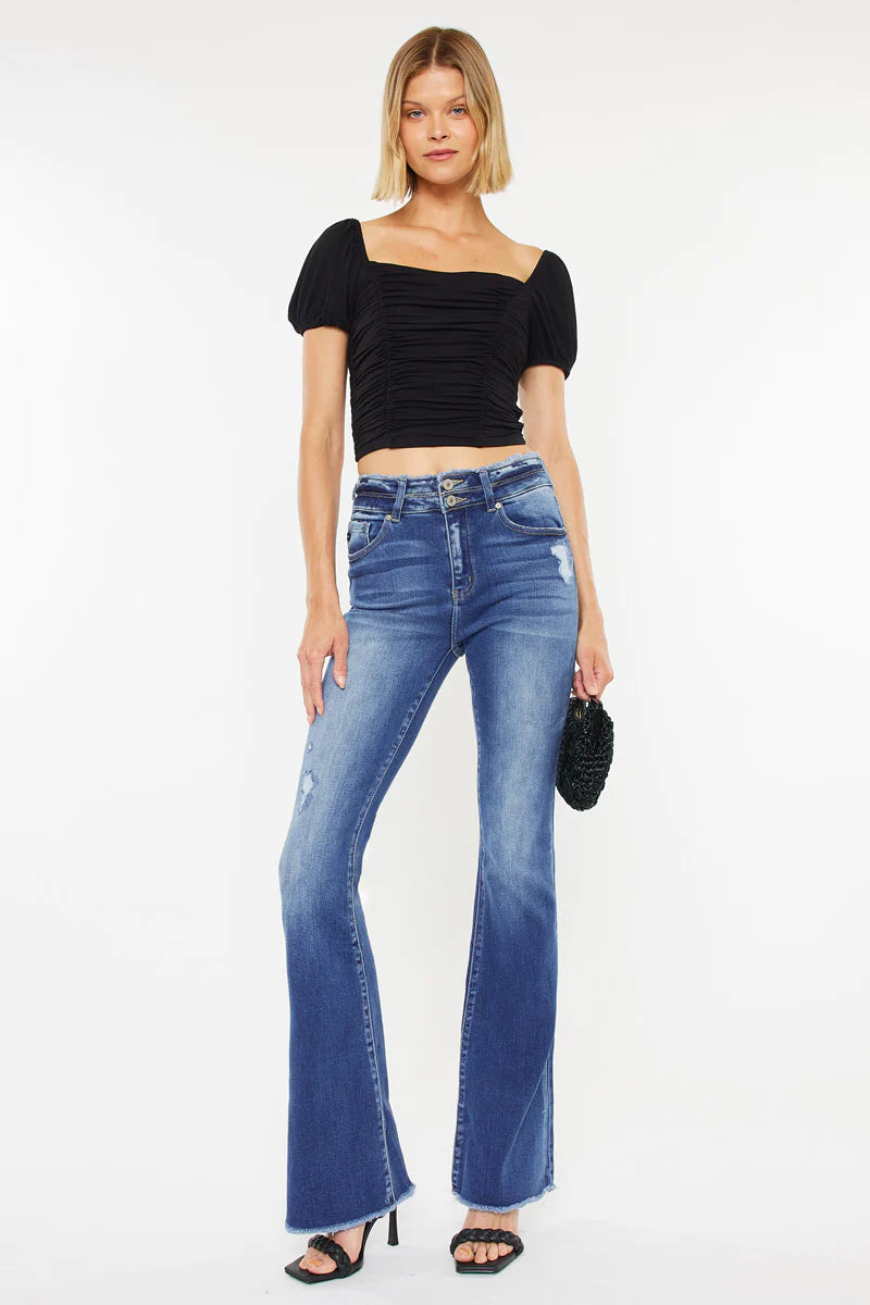 Jenna Medium Wash Flares