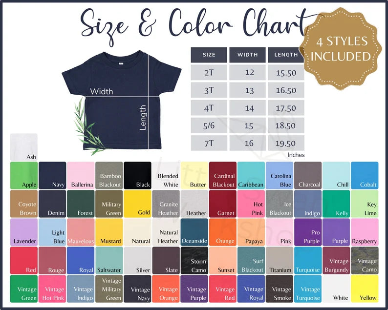 Custom Colorful Alphabet Tee