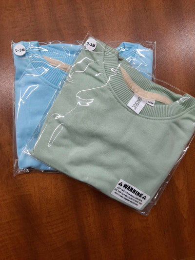 Baby Longsleeve Bubble Rompers - Blanks