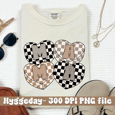 Checkered MAMA Mommy+Me Set